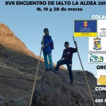 Cartel del XVII Encuentro Insular de Salto del Pastor Canario ‘La Aldea 2016′ - Jurria El Salem - La Aldea de San Nicolás - Gran Canaria - Islas Canarias (Del 18 al 20 de Marzo de 2016).