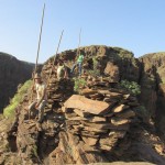 Imágenes de la Ruta de Salto del Pastor Canario 'Barranco Hondo y Cañada de la Linde de Amurga 2017' del Paso de los Altabacales y del Tajinastal a la Cañada de los Almácigos y el Morro y Roque de los Salineros - Organiza Jurria Jaira el 1 de Enero de 2017 en el Macizo de Amurga - San Bartolomé de Tirajana - Isla de Gran Canaria - Álbum de Mario Rodríguez (Jurria Jaira y WebMaster SaltodelPastorCanario.org) - Archivo Documental de la Federación de Salto del Pastor Canario (FSPC) - Archipiélago Canario (Enero de 2017).